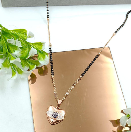 Evil Eye Heart Mangalsutra