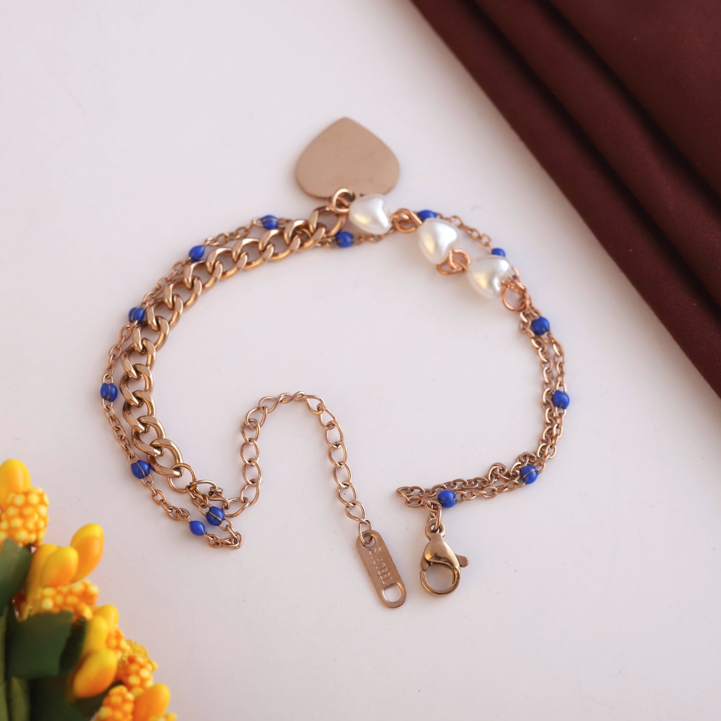 Rose Gold Plated Chain Bracelet