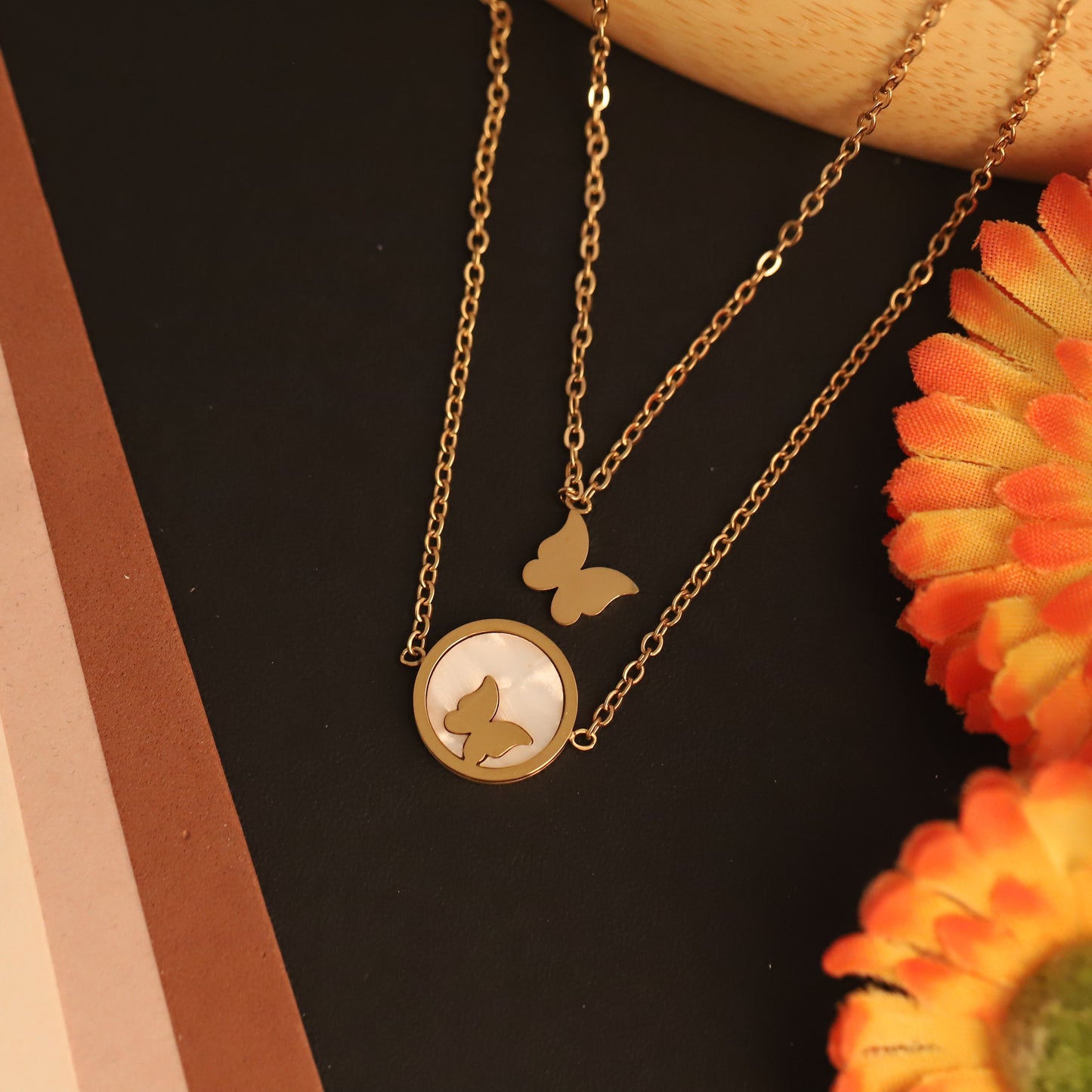 Two-layer butterfly Pendant