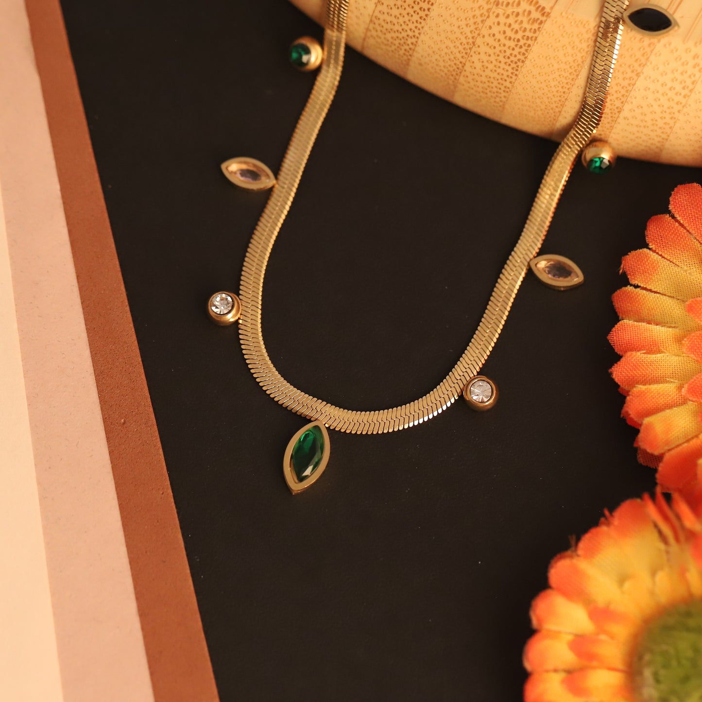 Layered Gold Chain Necklace with Charms | Protection & Style Jewellery