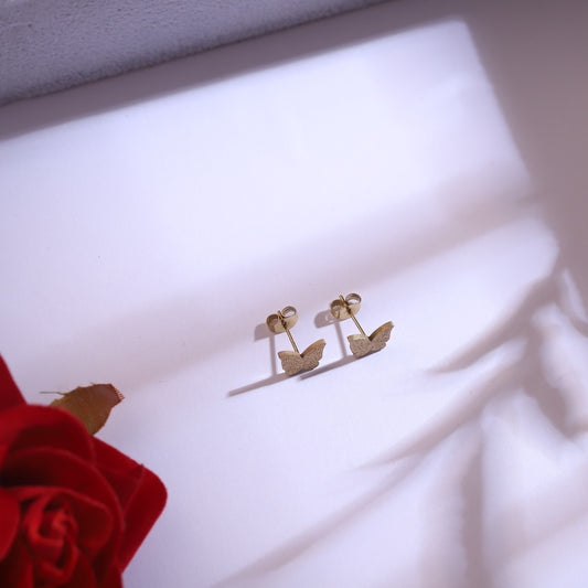 Golden Layered Butterfly Necklace Set