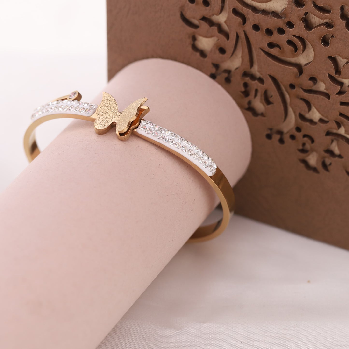 Butterfly & AD Kada Bracelet