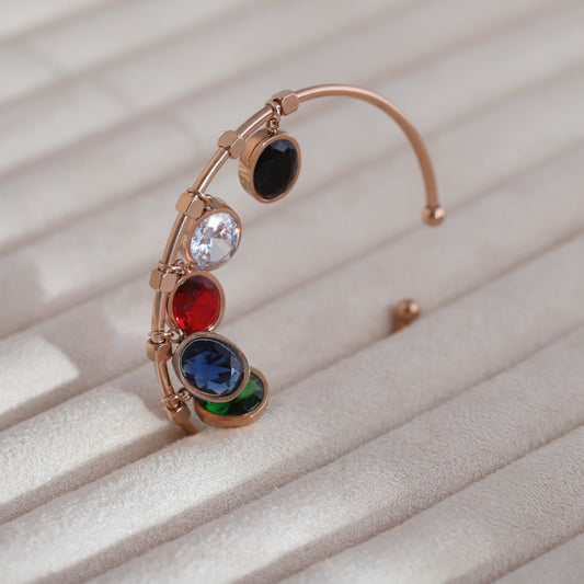 18k rose gold plated Kada bracelet