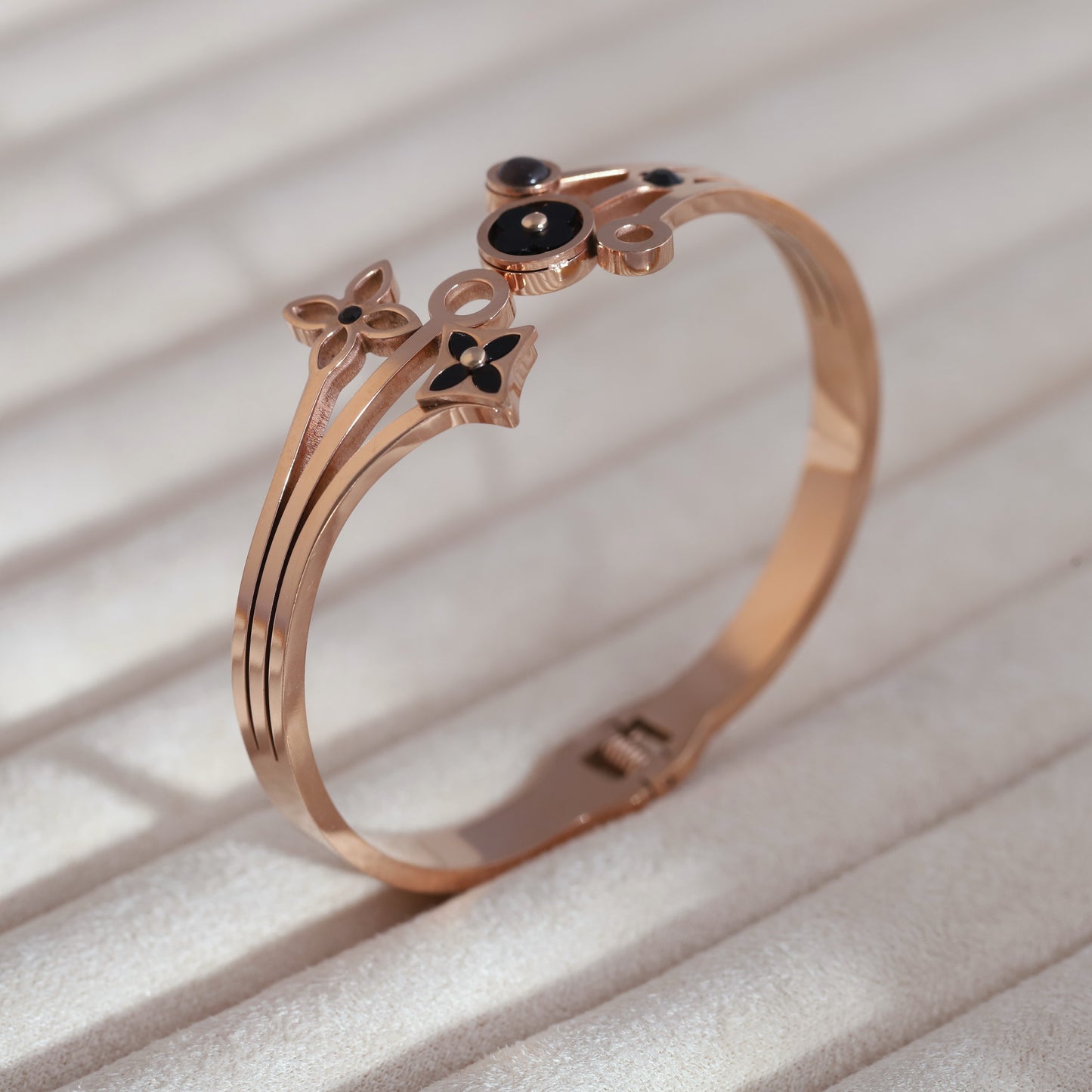 Elegant 18k Rose Gold Plated Bracelet