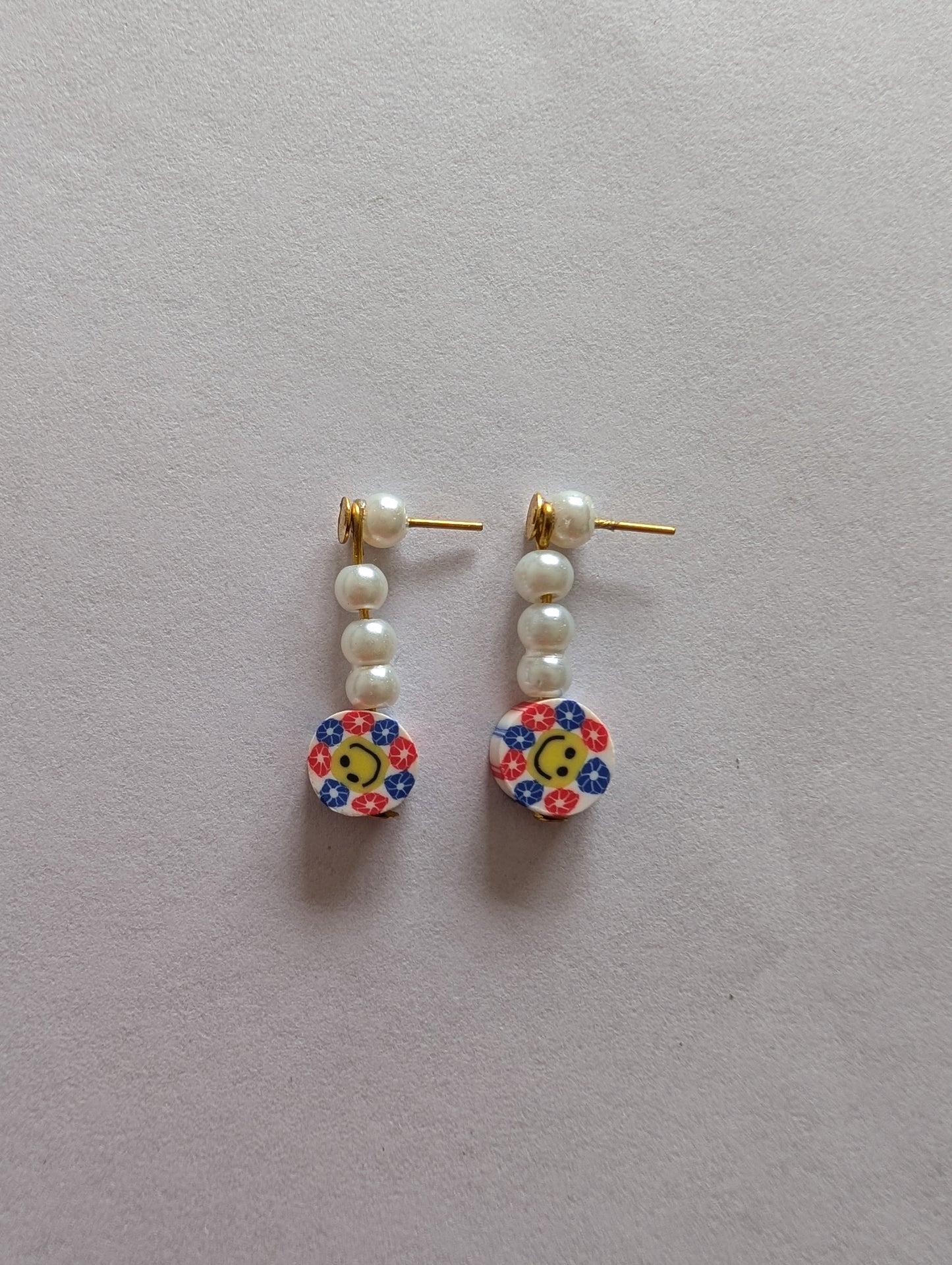 Smiley Pearl Earrings