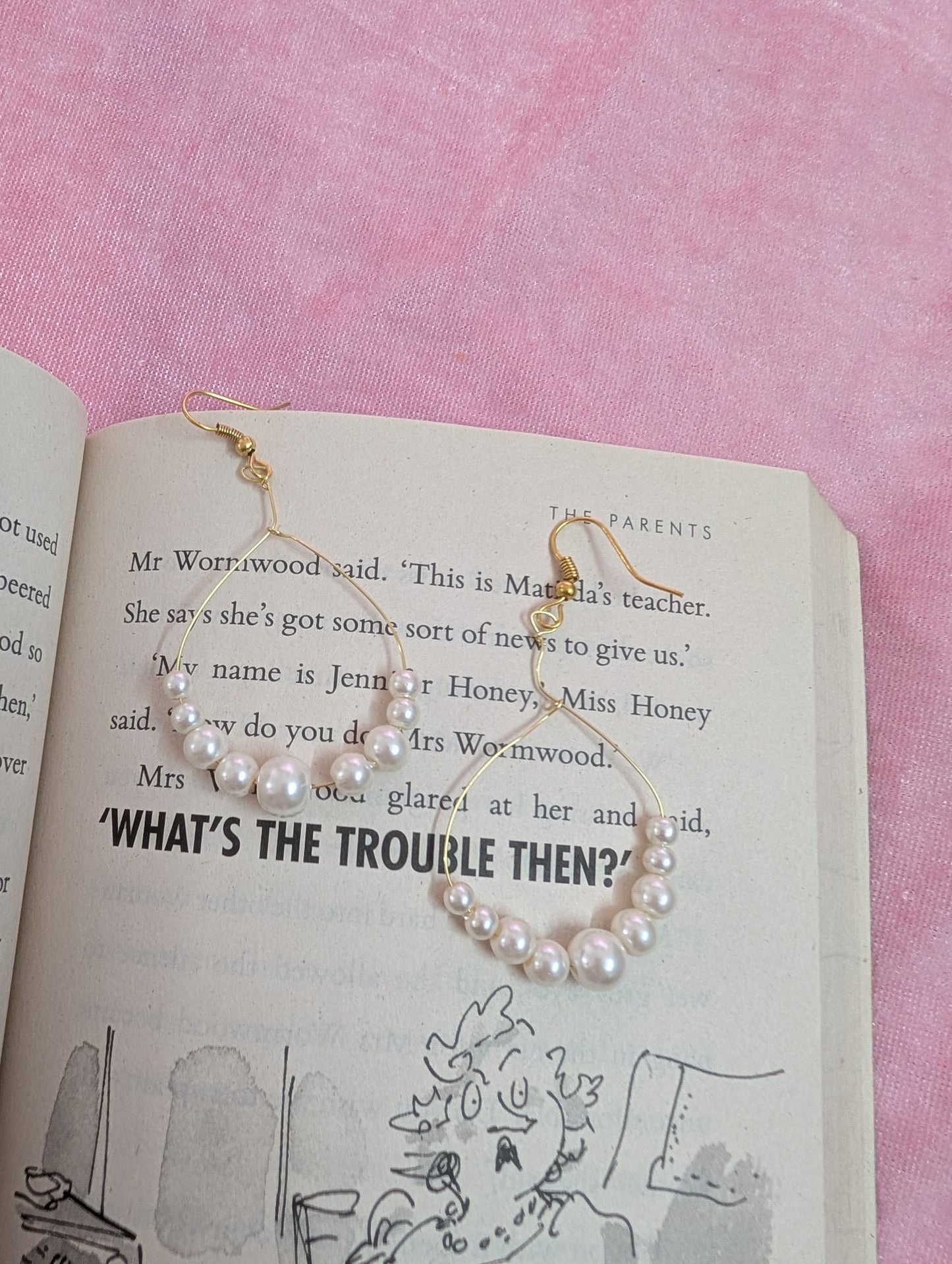 Pearl Bali Drop Earrings