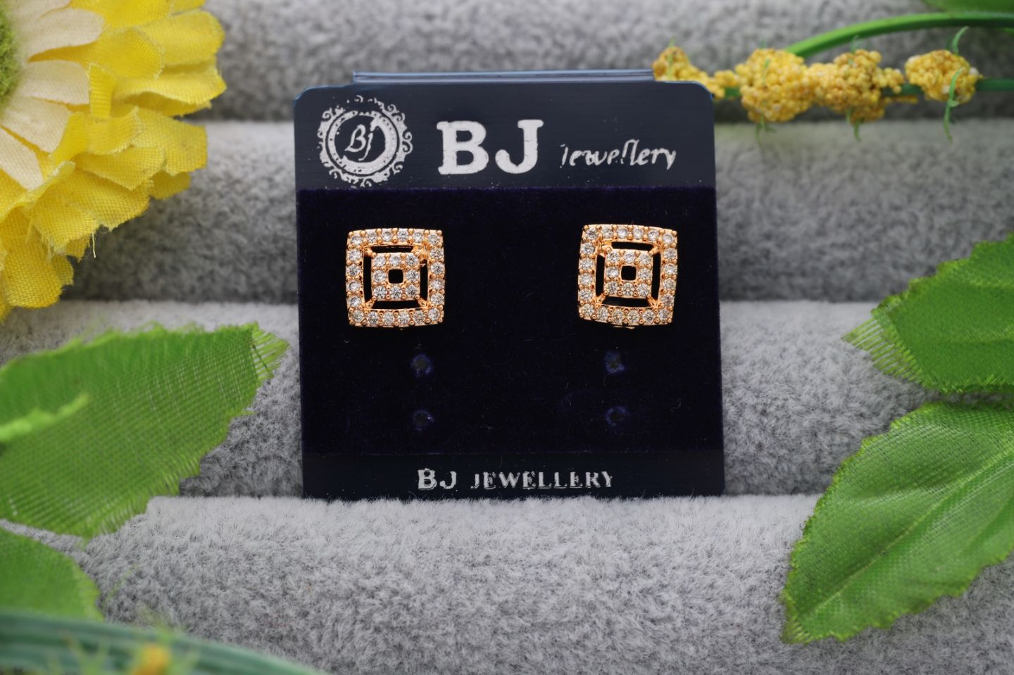 Square Stud Earrings