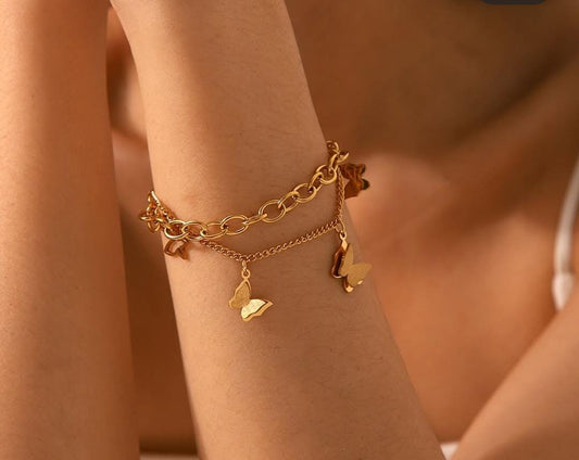 Butterfly Chain Bracelet
