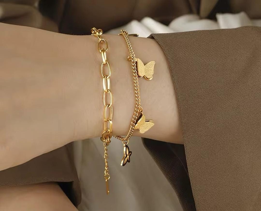 Butterfly Chain Bracelet