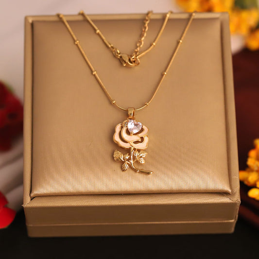Rose Chain Pendant
