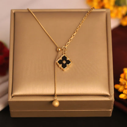 Floral Statement Chain Pendant