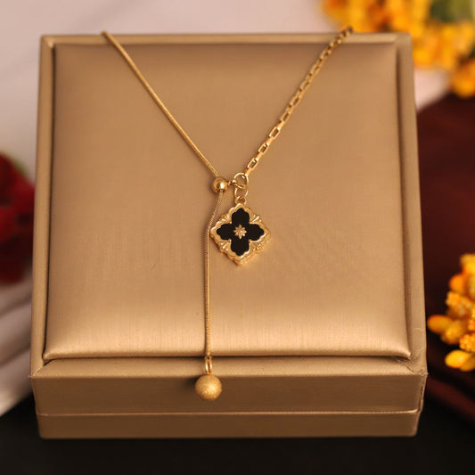 Floral Statement Chain Pendant