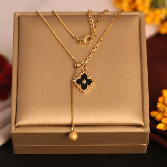 Floral Statement Chain Pendant