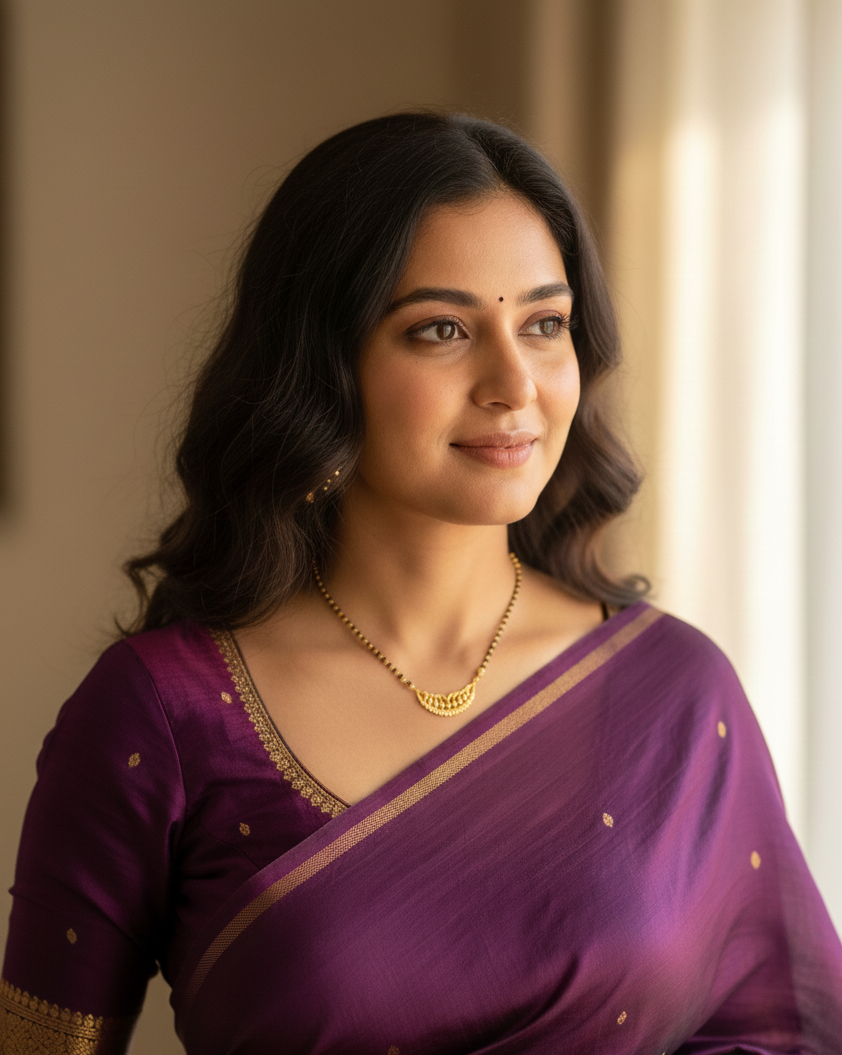 Modern Gold-Plated CZ Mangalsutra with Black Beads | Contemporary Wedding Necklace