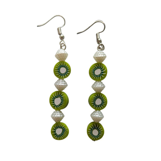 Kiwi Pearl Drop Earrings
