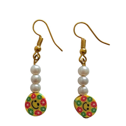 Smiley Drop Earrings