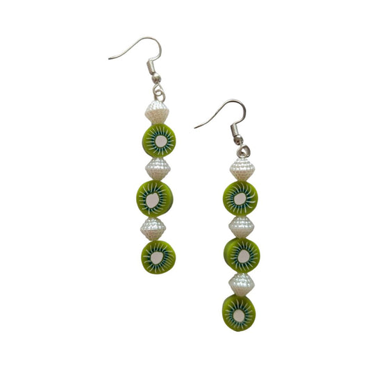 Kiwi Pearl Drop Earrings