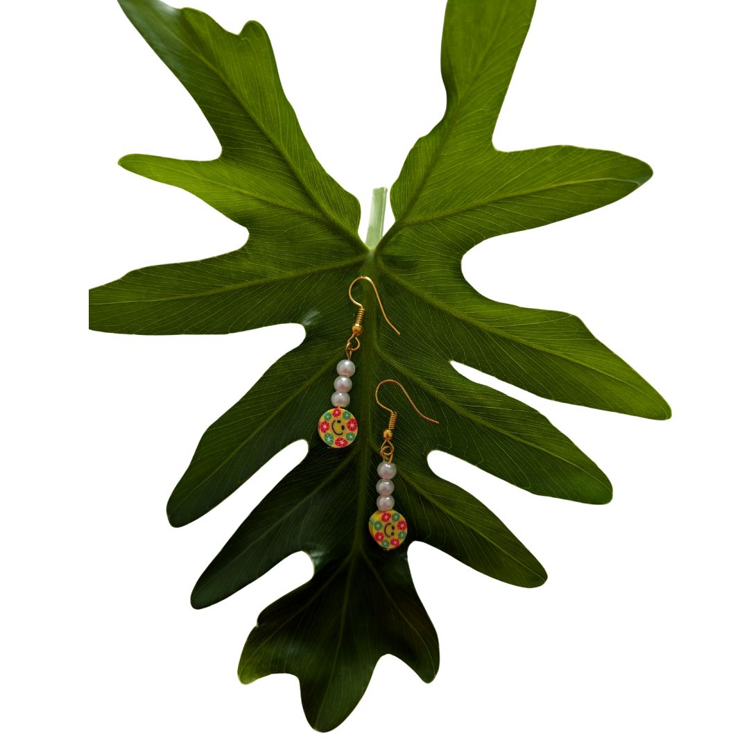 Smiley Drop Earrings