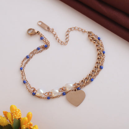 Rose Gold Plated Chain Bracelet