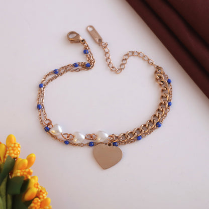 Rose Gold Plated Chain Bracelet