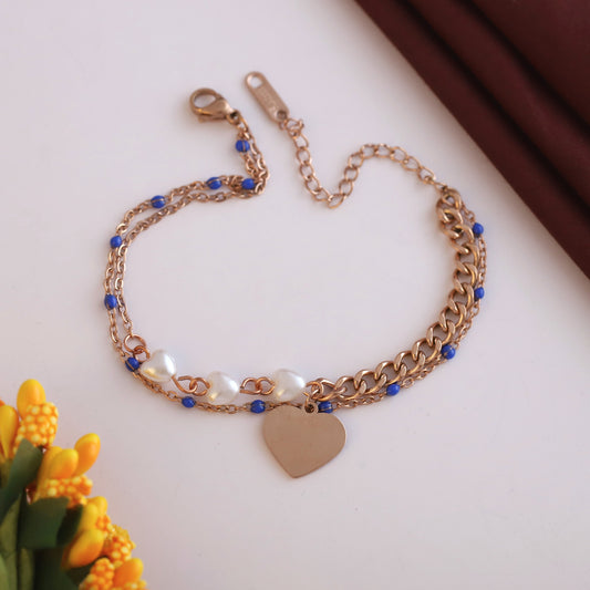 Rose Gold Plated Chain Bracelet