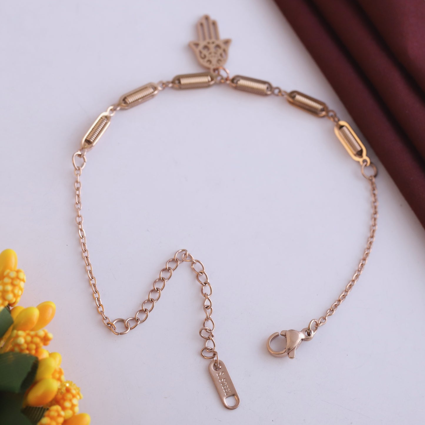 Demi-Fine Rose Gold Charm Bracelet | Ideal Gift for Her
