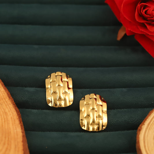 22K Gold Plated Stainless Steel Hoop Earrings