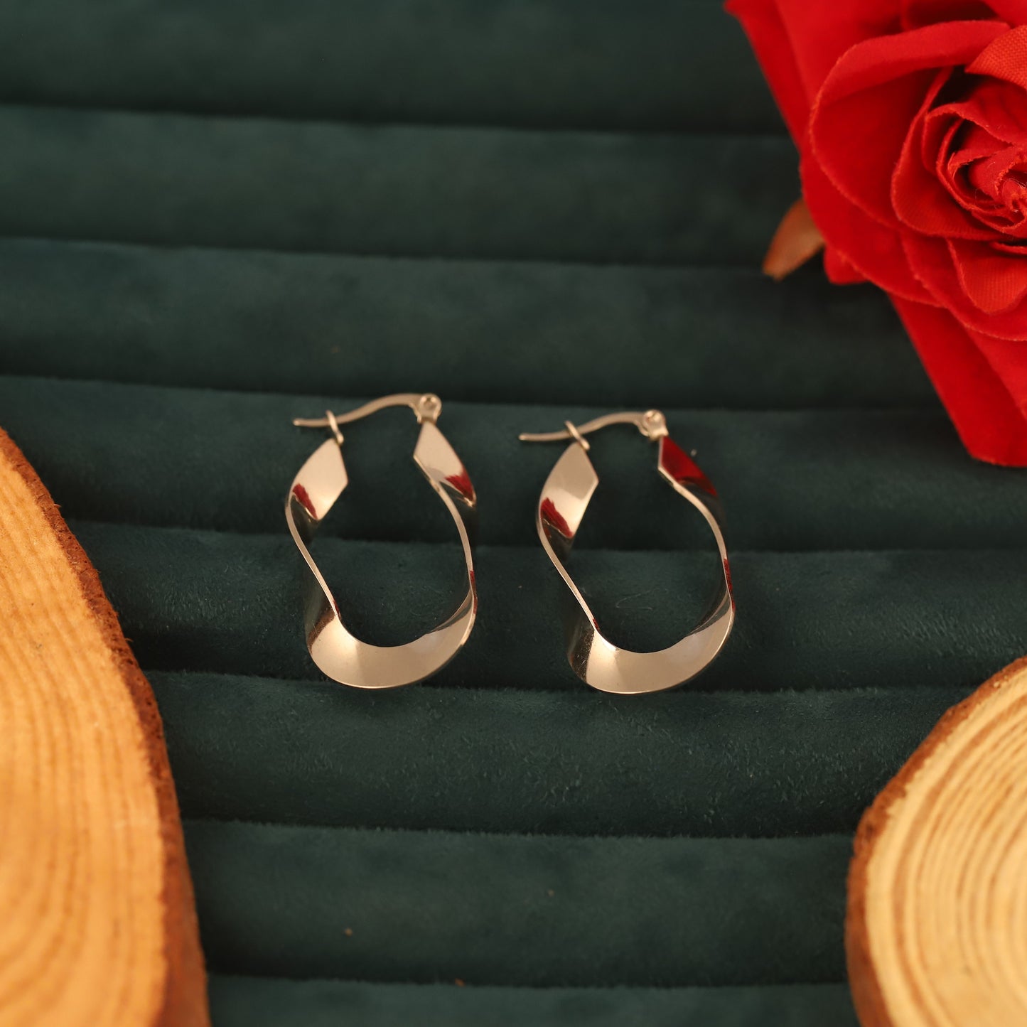 Silver Plated Stainless Steel Earrings