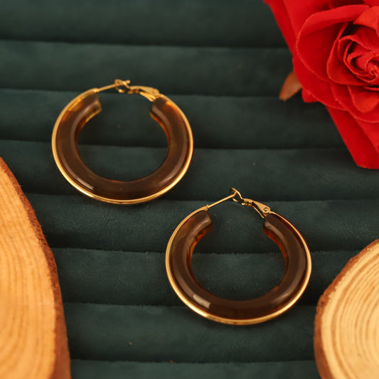 Lightweight 22K Gold Hoops for Daily Use | Stainless Steel Essential
