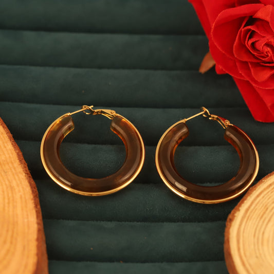 Lightweight 22K Gold Hoops for Daily Use | Stainless Steel Essential