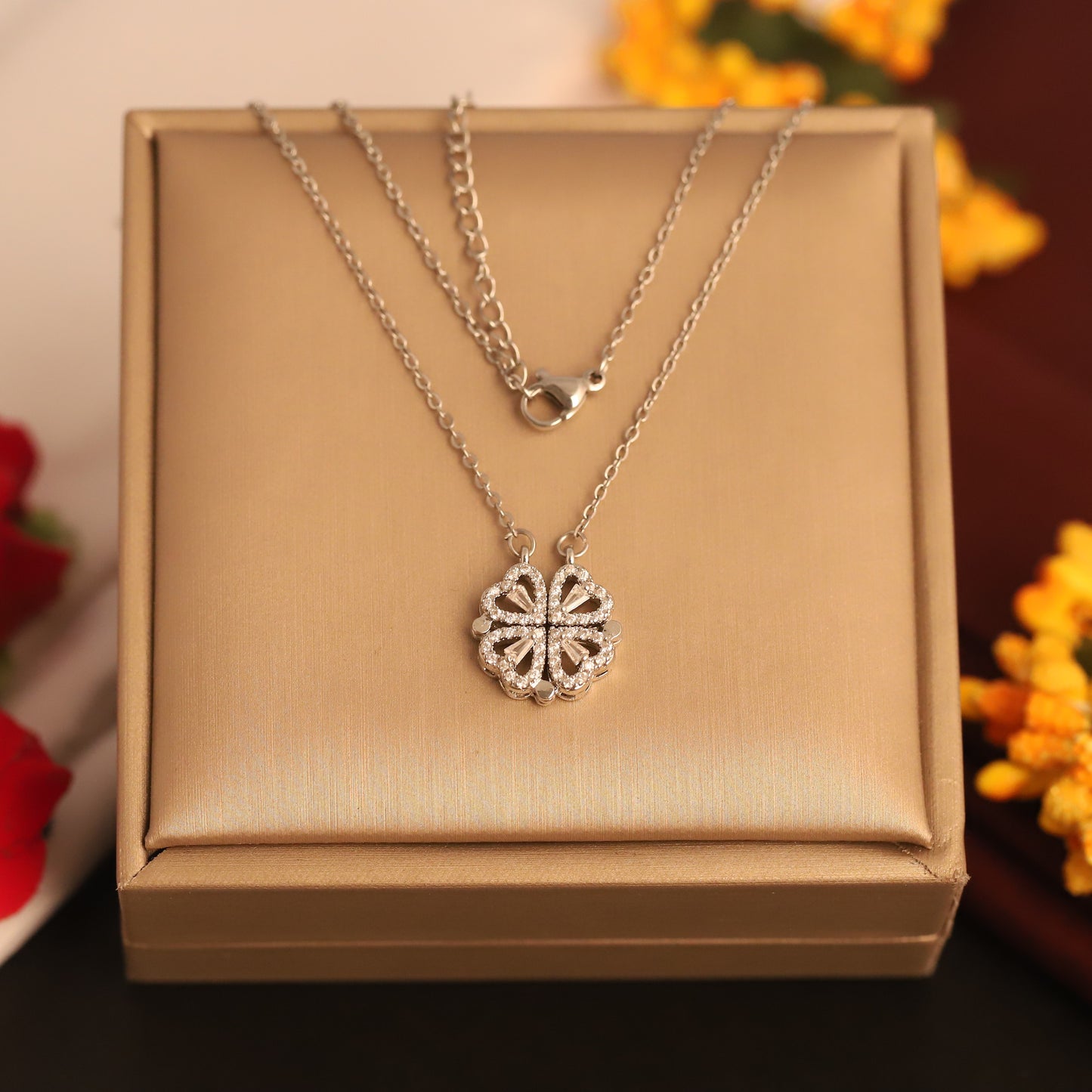Nova's Silver Heart Magnetic Pendant