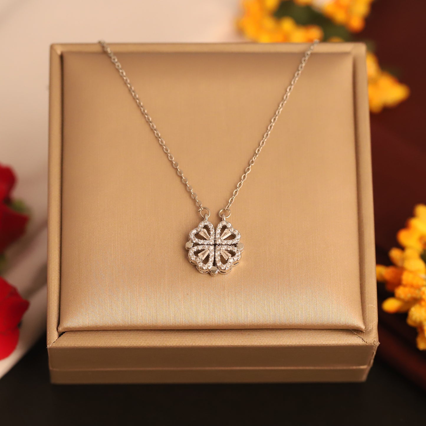 Nova's Silver Heart Magnetic Pendant