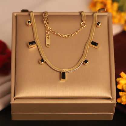 18K Gold Plated Engraved Round Pendant Necklace | Anti-Tarnish & Waterproof