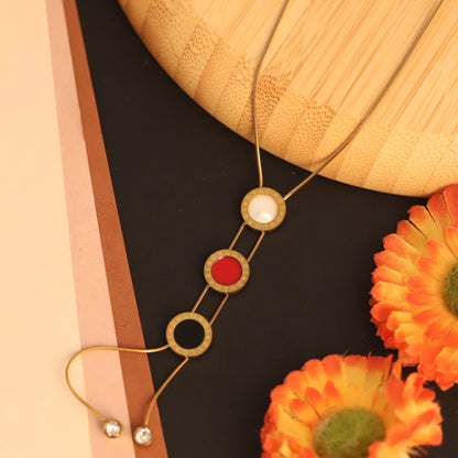 Layered Multi-Heart & Crystal Necklace | Gold Charming Dainty Jewelry