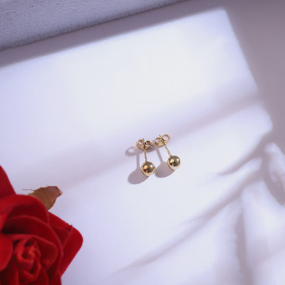 Golden Layered Red Clover Necklace Set