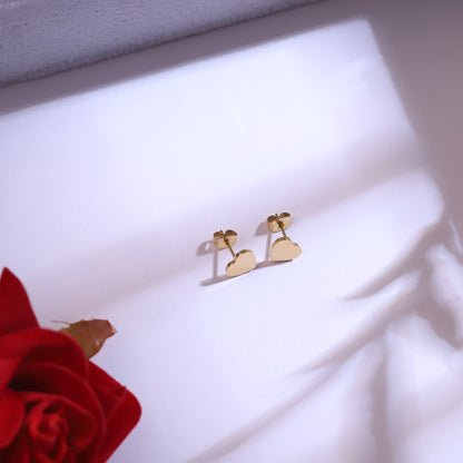 Golden Layered Heart Necklace Set