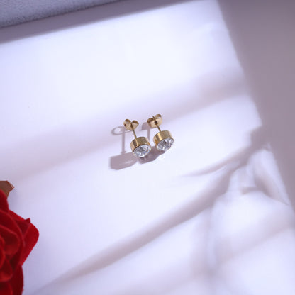 Sparkling Initial Letter Pendant & Earrings | Anti-Tarnish Fashion Jewelry