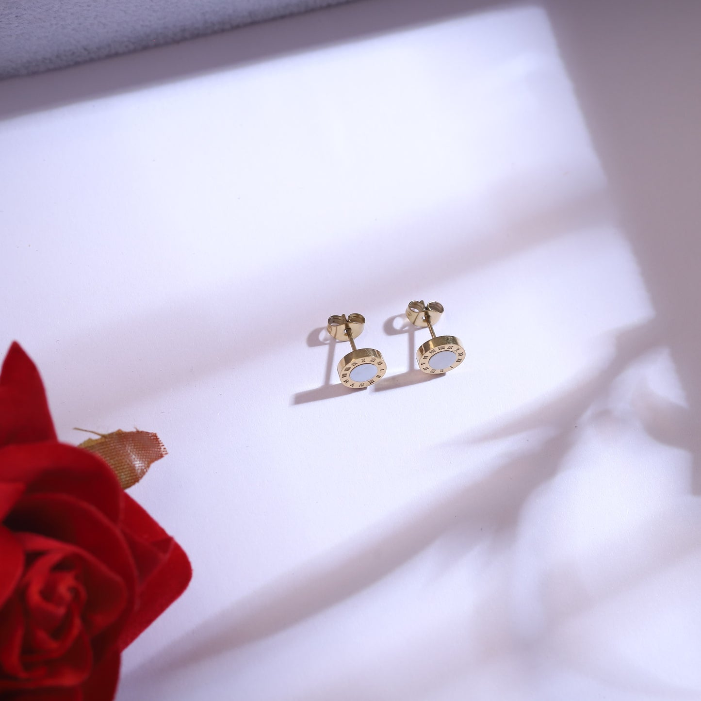 22K Gold Plated Layered Roman Numeral Necklace Set | Stainless Steel Jewelry