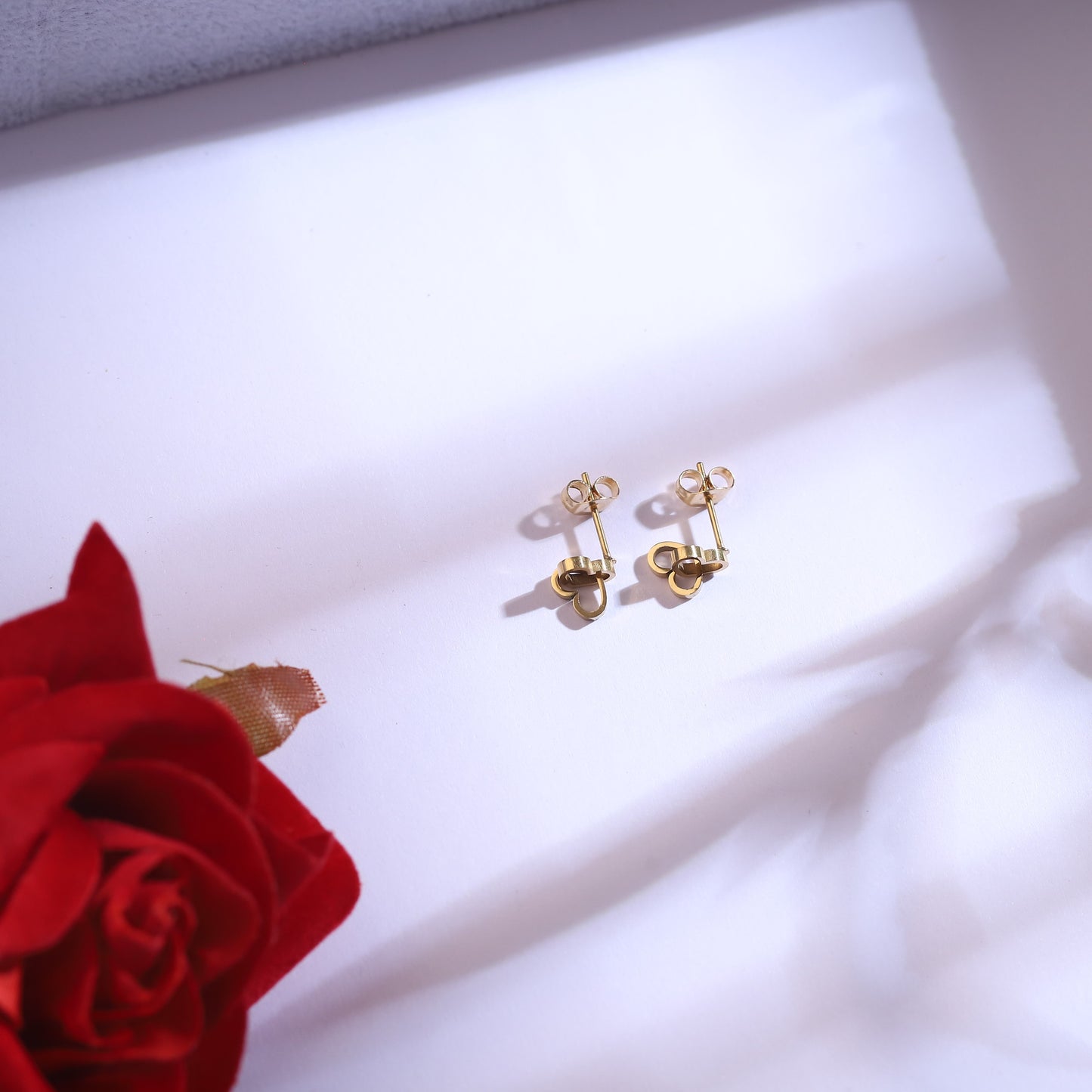 22K Gold Plated Heart Evil Eye Necklace Set | Stainless Steel Protection Jewelry