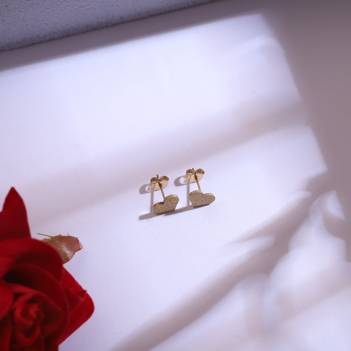 Gold Heart Necklace & Earring Set | Delicate Love Inspired Jewelry Gift for Her
