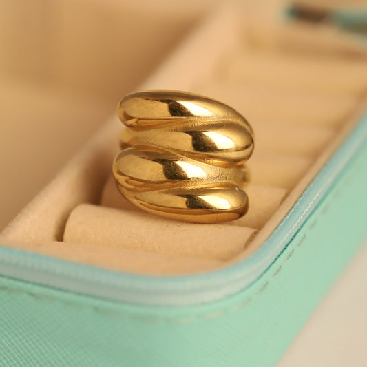 Gold Croissant Ring