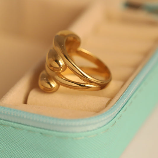 Gold Croissant Ring