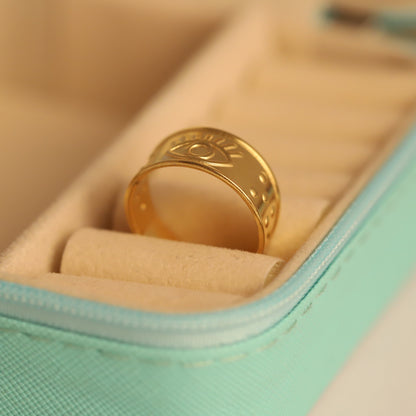 Evil Eye Signet Ring