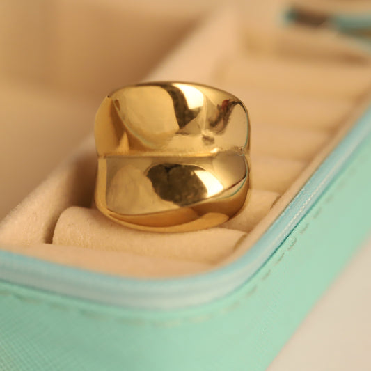 Bold Gold Dome Ring