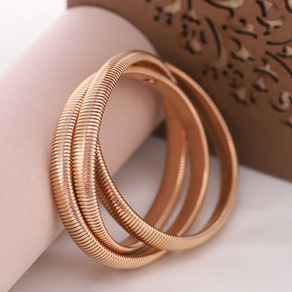 Rose gold plated bracelet.