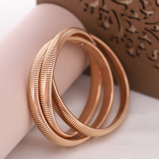 Rose gold plated bracelet.