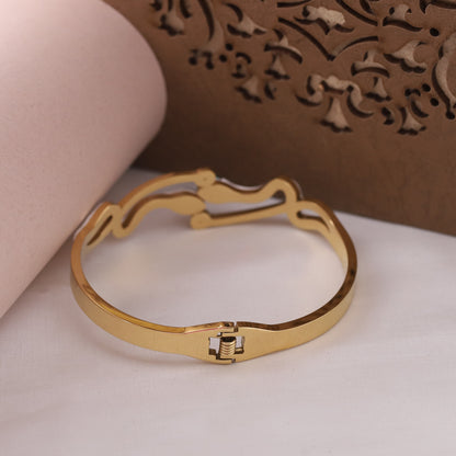 Gold Snake Design Bracelet