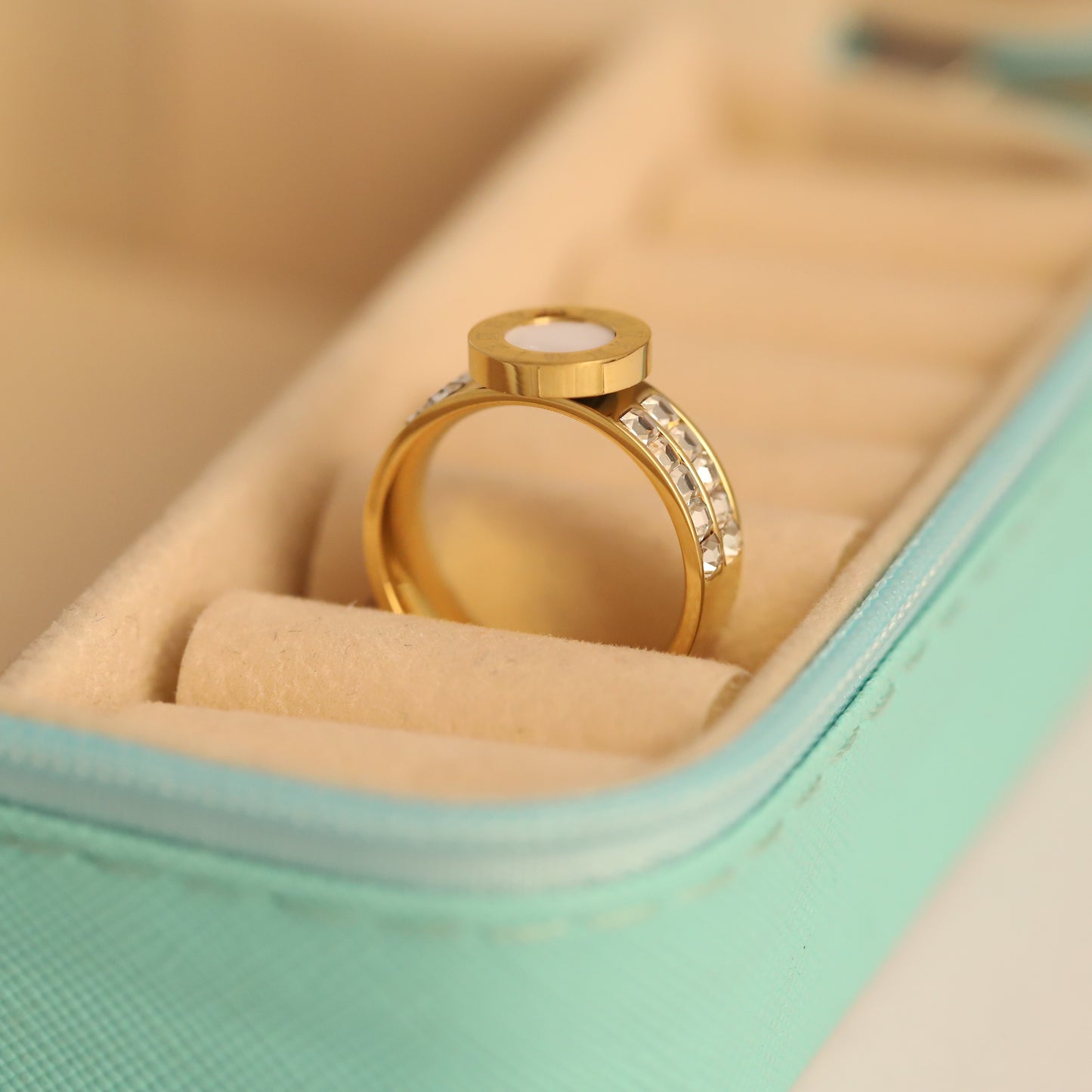 Modern Wide Band Statement Ring | Classic Roman Numeral Jewelry