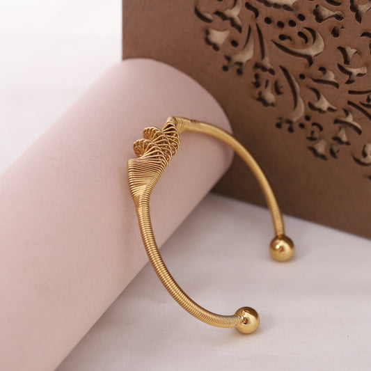 Elegant 22K Gold Plated Free Size Bracelet for Women & Girls