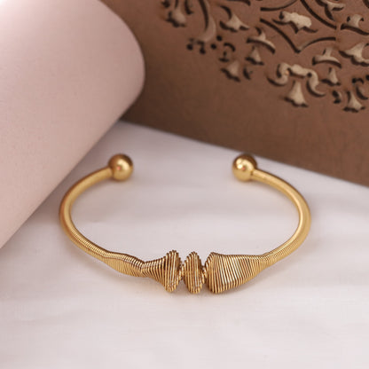 Elegant 22K Gold Plated Free Size Bracelet for Women & Girls